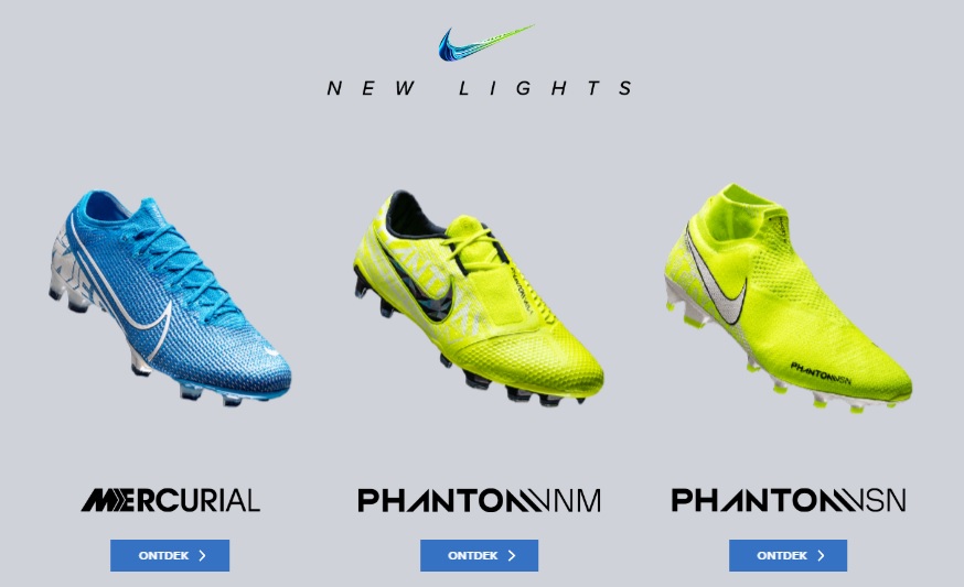 Op het randje fluiten gips Nike Voetbalschoenen New Lights Blauw Geel | Voetbalshirtsdirect