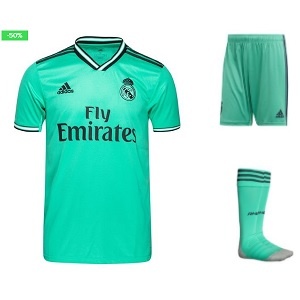 adidas Real Madrid Tenue Turquoise kopen? 3de Europese Tenues
