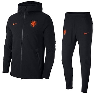 bevel Split Mysterie Nike Nederlands Elftal Zwart Trainingspak 2020-2021 | Voetbalshirtsdirect
