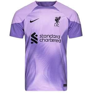 Spit Afstudeeralbum bord Nike Liverpool Keepersshirt Paars 2022-2023 | Voetbalshirtsdirect