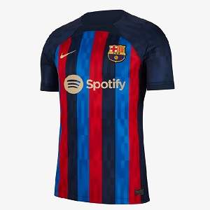 zwavel Slim silhouet Nike Barca Shirt Thuis Spotify Kids 2022-2023 | Voetbalshirtsdirect
