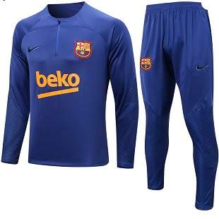 Overlappen Let op accu Nike Barcelona Trainingspak Blauw 2022-2023 | Presentatie